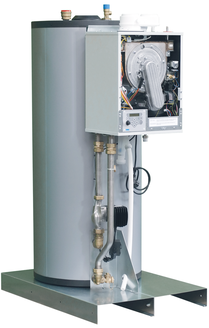 Warm tapwaterketel Consul. Binnenzijde