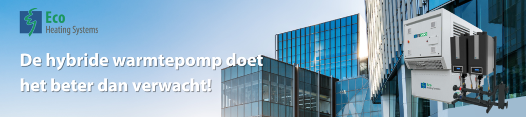 De hybride warmtepomp presteert goed