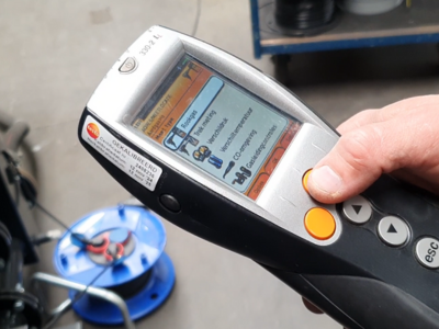 Onderhoud cv-ketel, uitvoeren rookgasanalyse