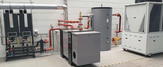 Demo-ruimte hybride warmtepomp